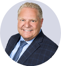 Portrait du premier ministre Doug Ford